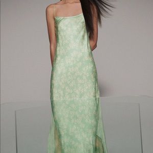 Silk Zara midi dress tags still on